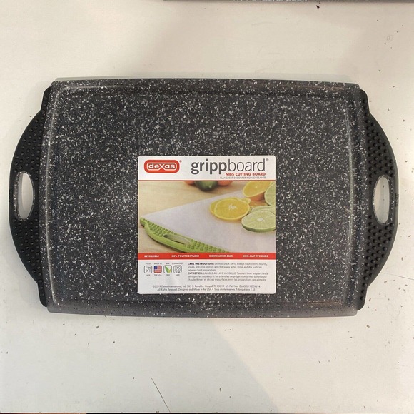 Dexas GrippBoard * Cutting Board 10.5x16.75 Gray Granite - Picture 1 of 4